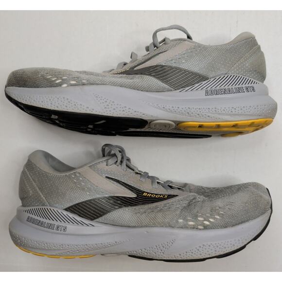 Brooks Adrenaline 24 GTS Men\'s Alloy/White/Gold Fusion size 9 Extra Wide 4E main image 4